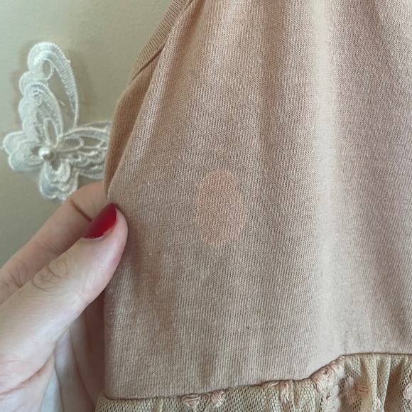 Dusty Rose Lace Short Dress - Picture 5 of 5